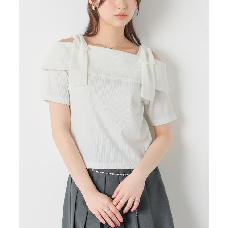 アイボリー | トップス カットソー 半袖 | Honeys