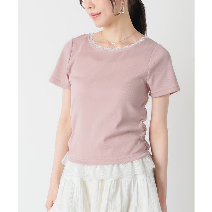 ピンク | トップス カットソー 半袖 | Honeys