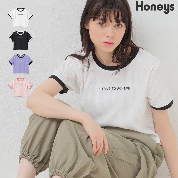 トップス Tシャツ カットソー[品番：HNSW0007206]｜Honeys（ハニーズ）のレディースファッション通販｜SHOPLIST（ショップリスト）