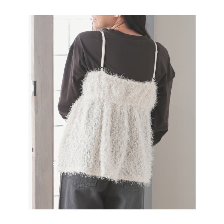 トップス キャミソール フェザー | Honeys | 詳細画像16 