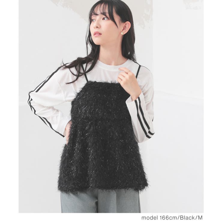 トップス キャミソール フェザー | Honeys | 詳細画像7 