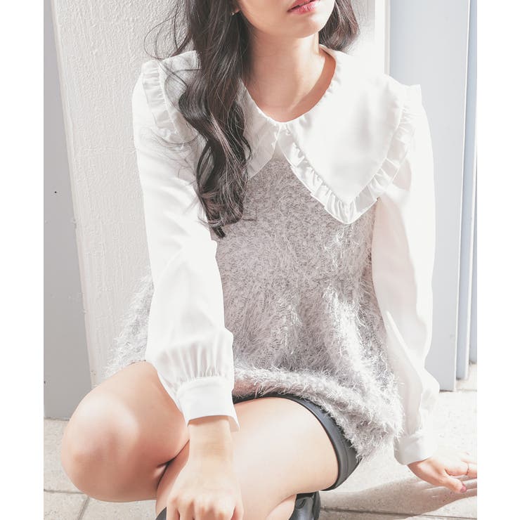 グレー | トップス キャミソール フェザー | Honeys