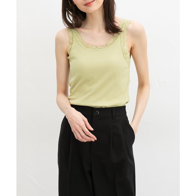 イエロー | 【ハニーズ】トップス レースタンク タンクトップ | Honeys