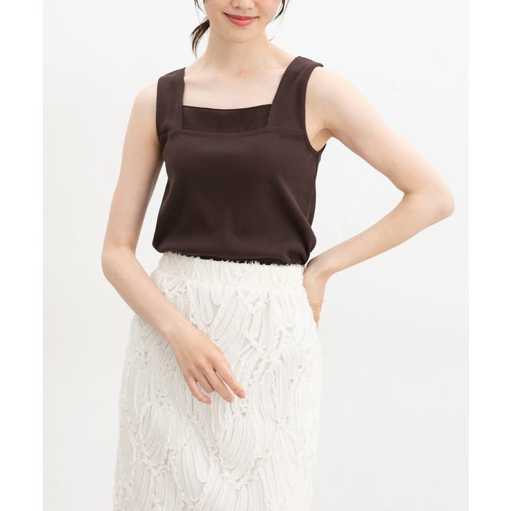 ブラウン | トップス タンクトップ UVカット | Honeys