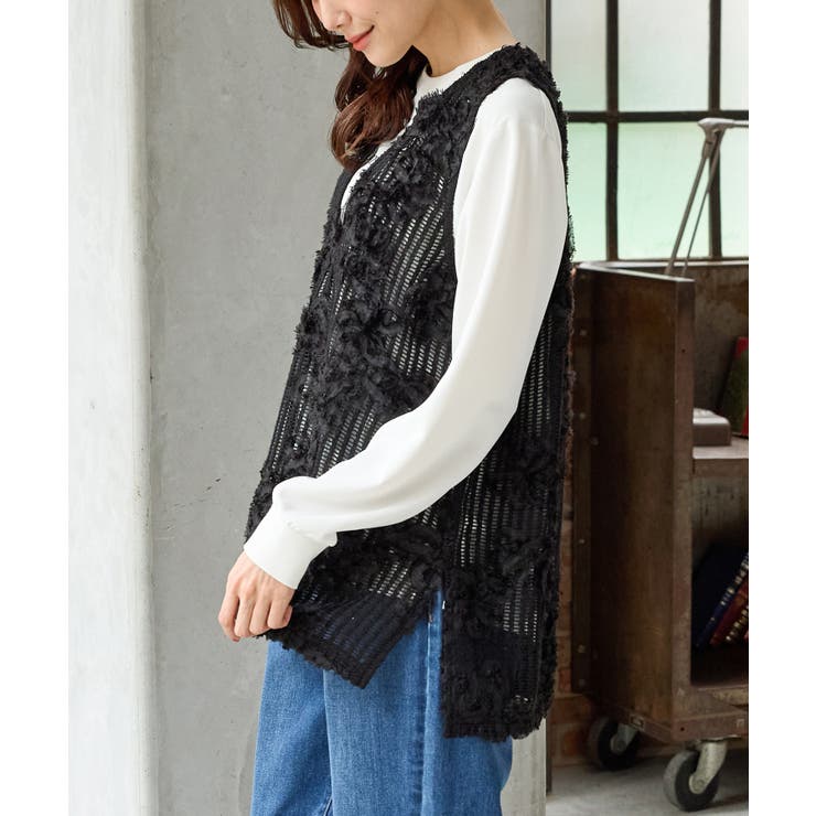 トップス ベスト ジレ | Honeys | 詳細画像10 