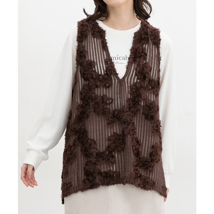 ブラウン | トップス ベスト ジレ | Honeys