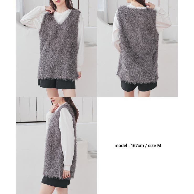 トップス ベスト ジレ | Honeys | 詳細画像11 