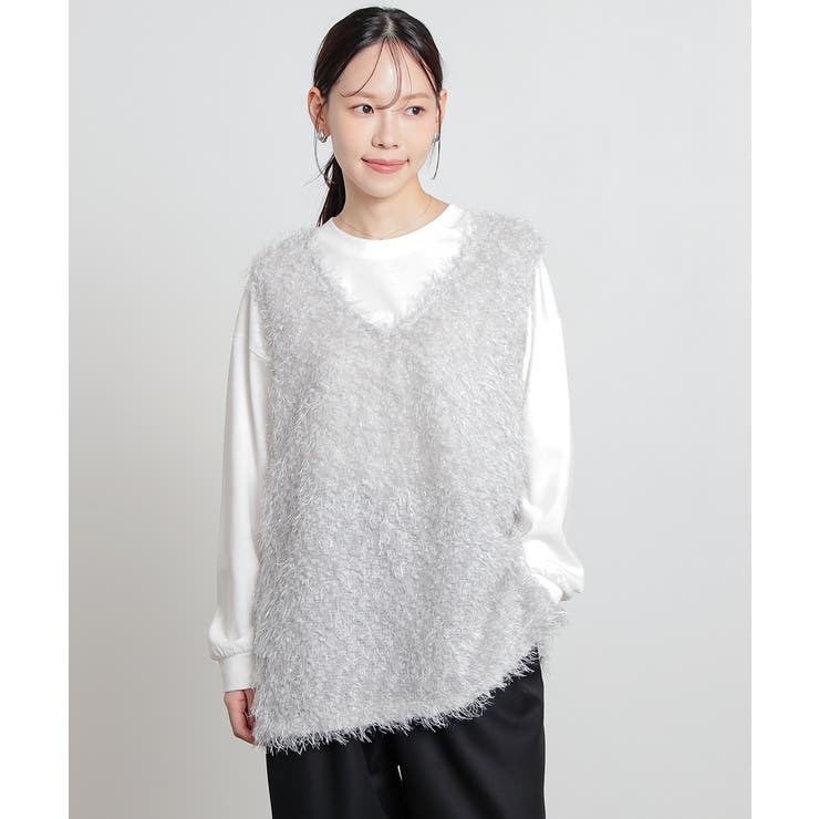 グレー | トップス ベスト ジレ | Honeys