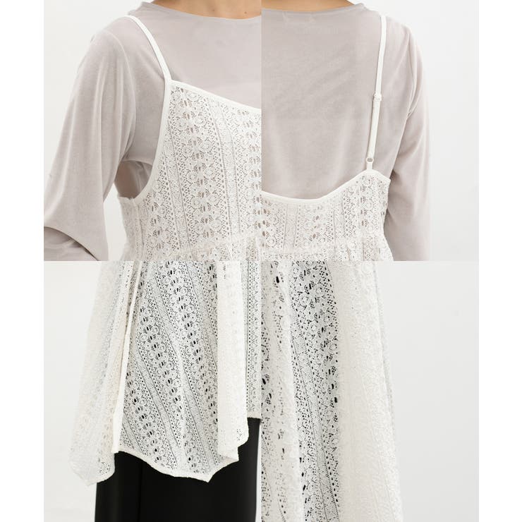 トップス キャミソール 総レース | Honeys | 詳細画像14 