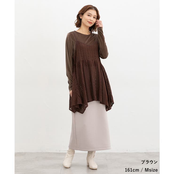 トップス キャミソール 総レース | Honeys | 詳細画像8 