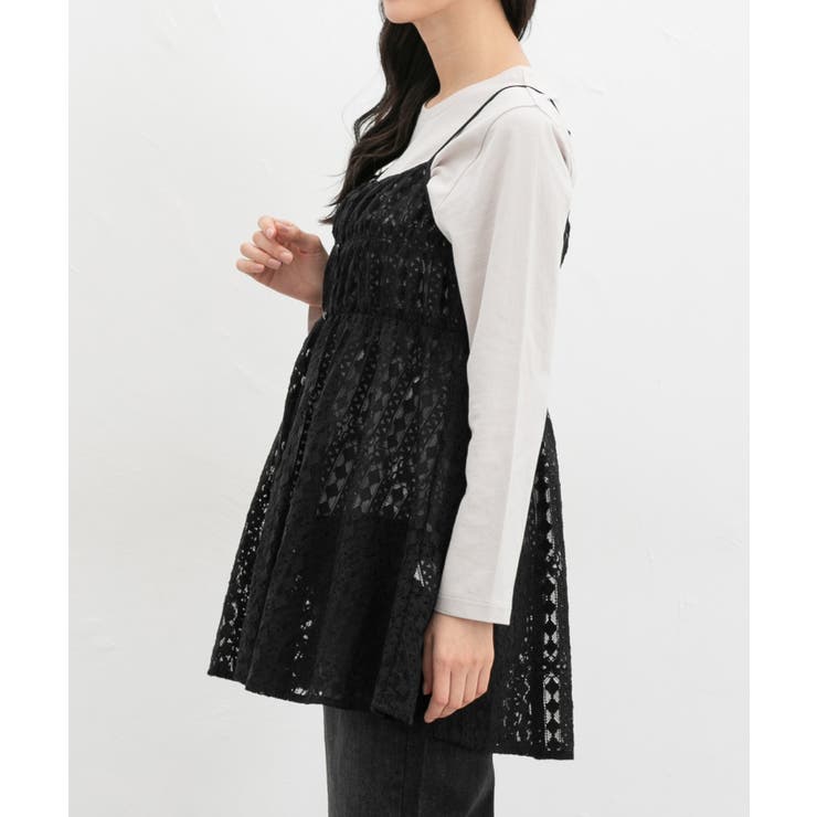 トップス キャミソール キャミチュニック | Honeys | 詳細画像11 