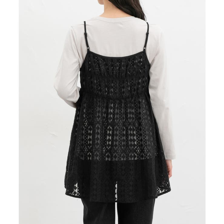 トップス キャミソール キャミチュニック | Honeys | 詳細画像12 