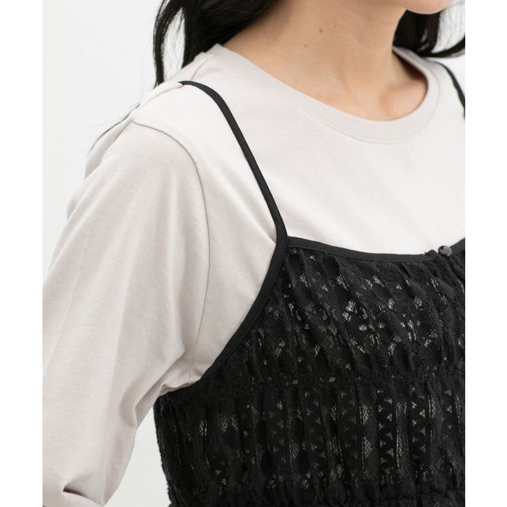 トップス キャミソール キャミチュニック | Honeys | 詳細画像13 