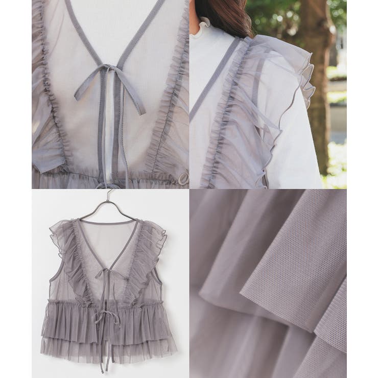 トップス カットソー ノースリーブ | Honeys | 詳細画像16 