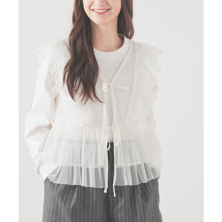 アイボリー | トップス カットソー ノースリーブ | Honeys