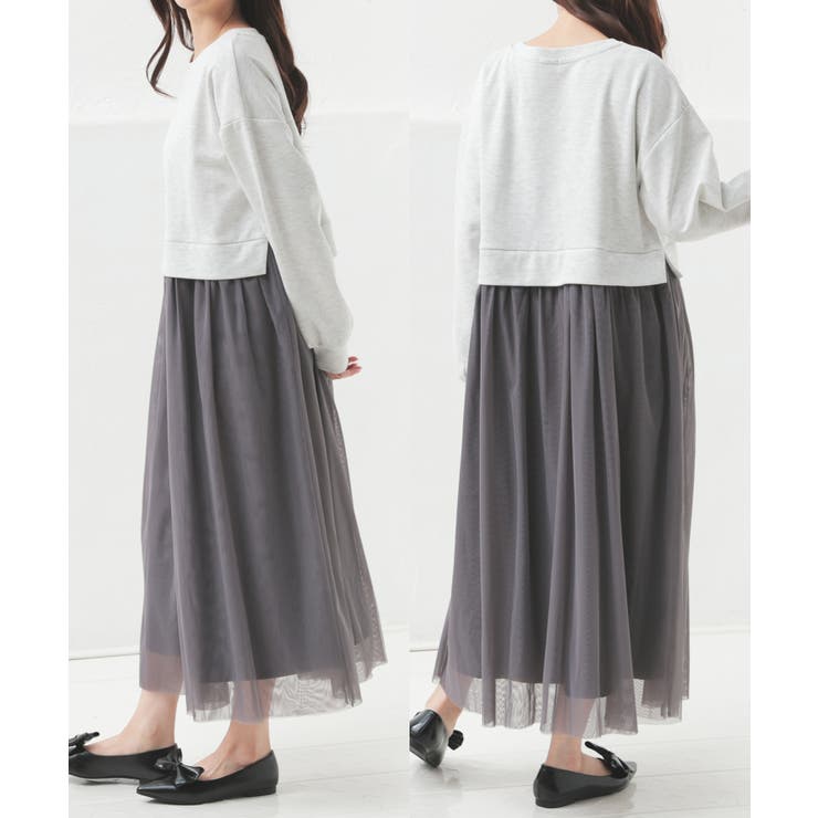 ワンピース 長袖 ロング丈 | Honeys | 詳細画像12 