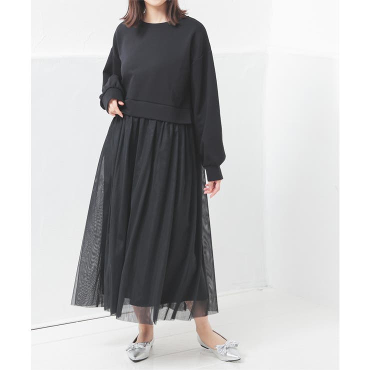 ワンピース 長袖 ロング丈 | Honeys | 詳細画像4 