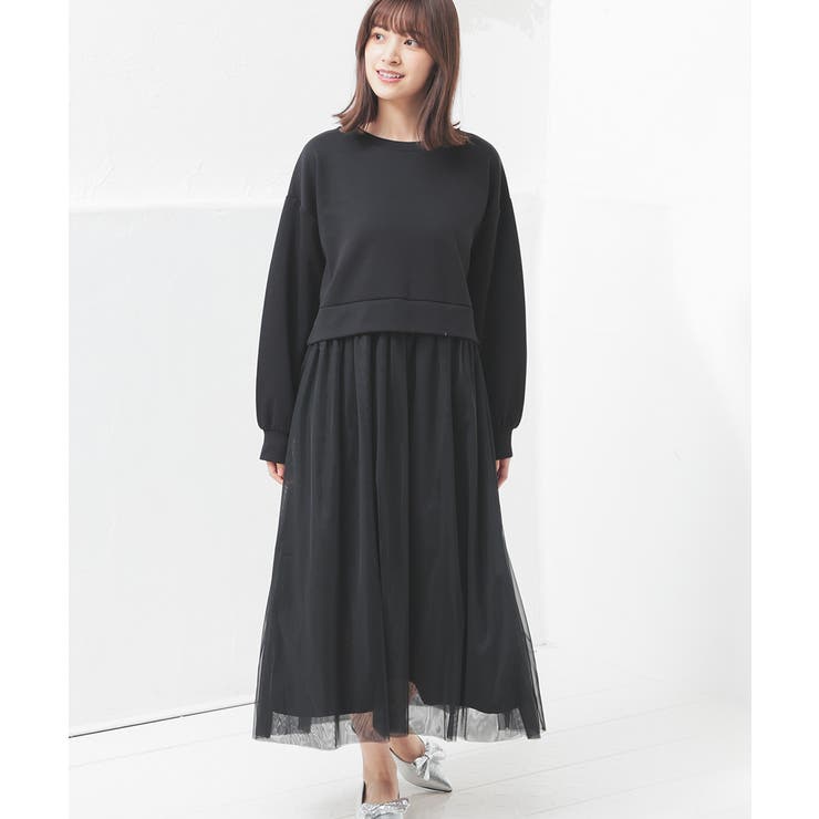 ワンピース 長袖 ロング丈[品番：HNSW0009816]｜Honeys