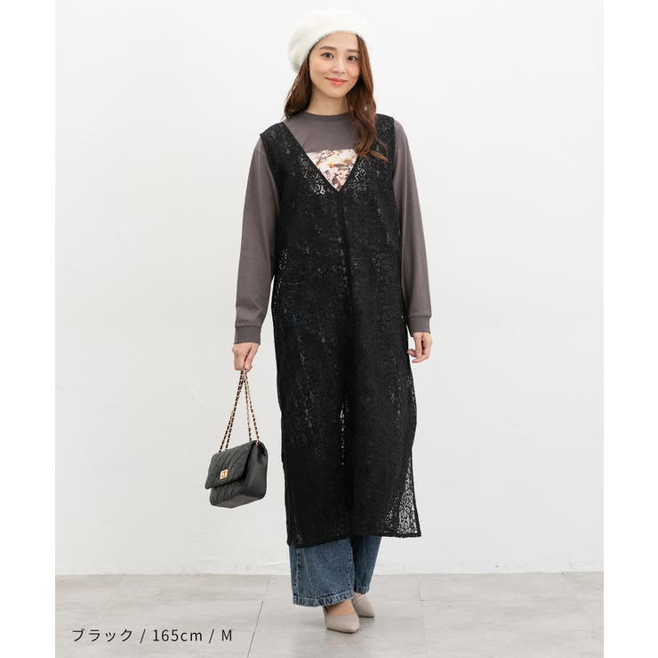 ワンピース ノースリーブ ロング丈 | Honeys | 詳細画像6 