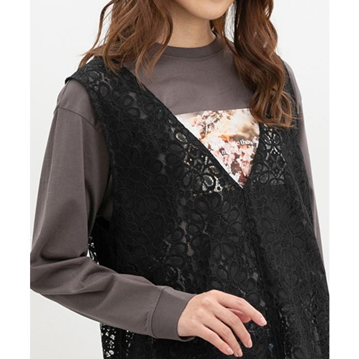 ワンピース ノースリーブ ロング丈 | Honeys | 詳細画像8 