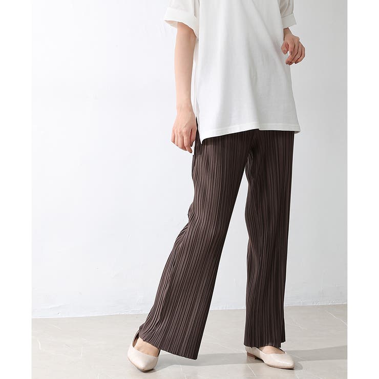 ブラウン | 【ハニーズ】パンツ セルフカット ウエストゴム | Honeys