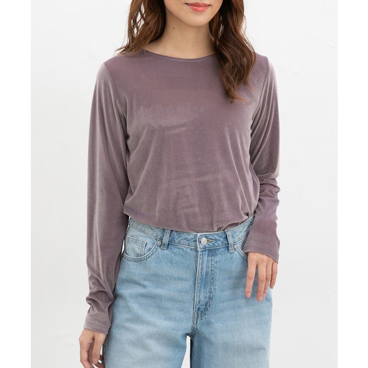 スモーキーピンク | トップス カットソー 長袖 | Honeys