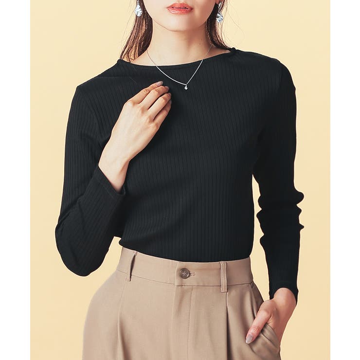 ブラック | トップス カットソー 長袖 | Honeys