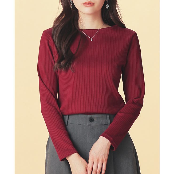 ボルドー | トップス カットソー 長袖 | Honeys