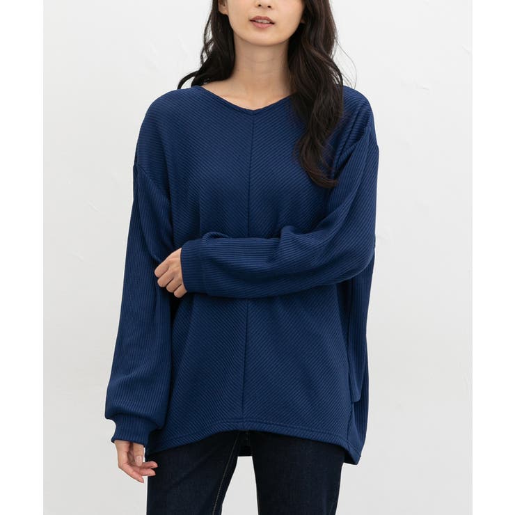 ブルー | トップス カットソー 長袖 | Honeys