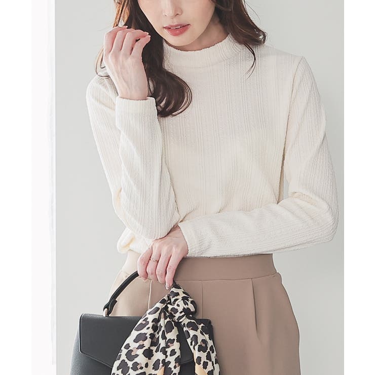 アイボリー | トップス カットソー 長袖 | Honeys