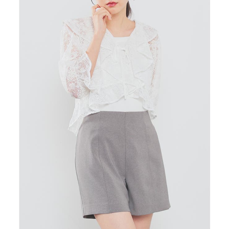 アイボリー | 【ハニーズ】トップス ボレロ カーディガン | Honeys