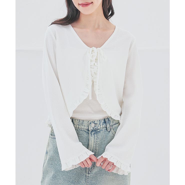 アイボリー | トップス ボレロ カーディガン | Honeys