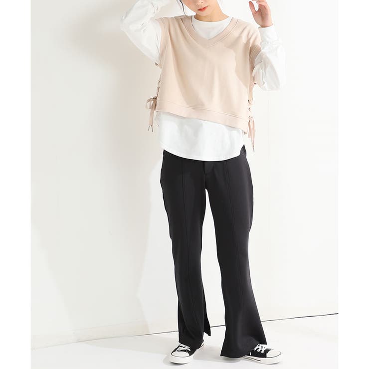 パンツ フレアパンツ レディース 品番 Hnsw Honeys ハニーズ のレディースファッション通販 Shoplist ショップリスト