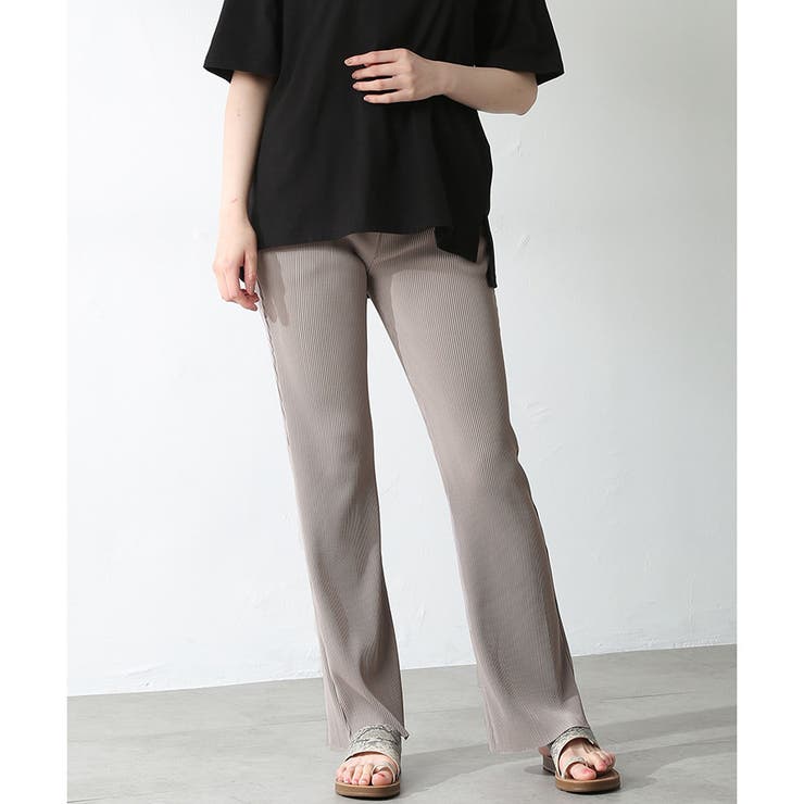 ベージュ | 【ハニーズ】パンツ ストレートパンツ プリーツ | Honeys