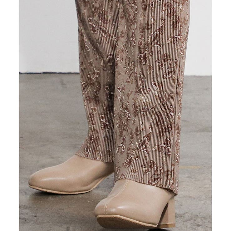 パンツ プリーツパンツ ヒョウ柄 | Honeys | 詳細画像9 