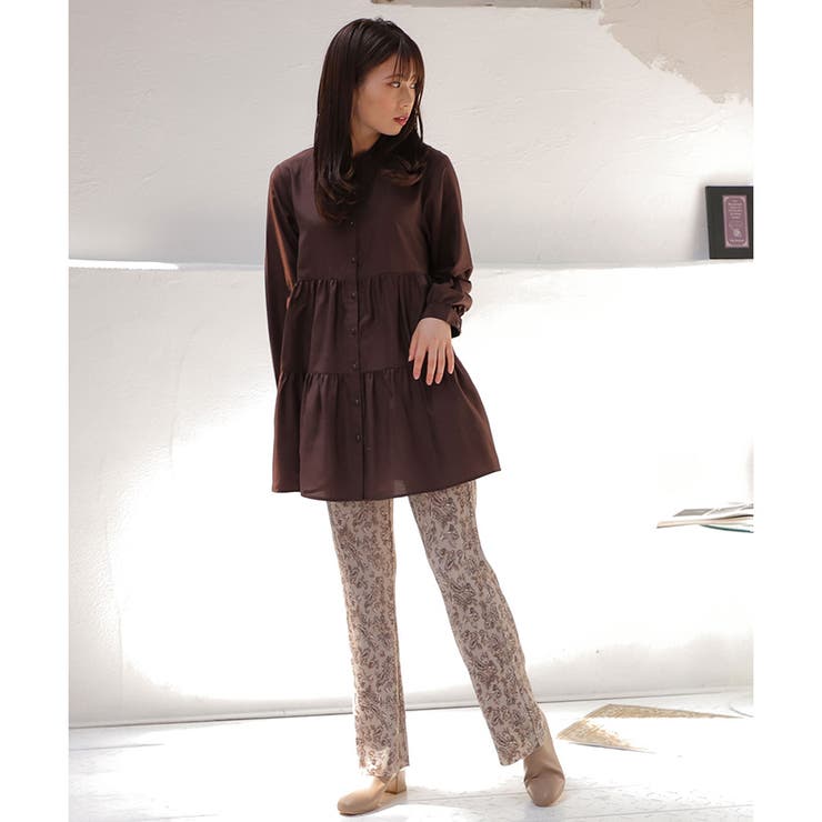 パンツ プリーツパンツ ヒョウ柄 | Honeys | 詳細画像20 