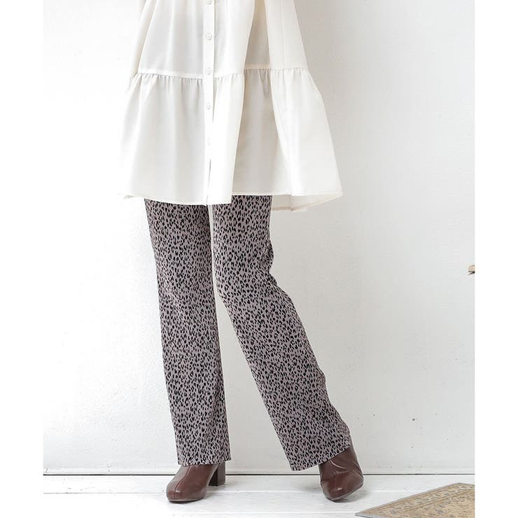 パンツ プリーツパンツ ヒョウ柄 | Honeys | 詳細画像22 