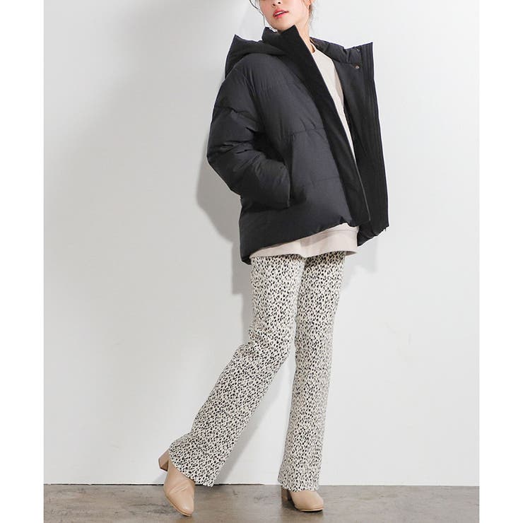 パンツ プリーツパンツ ヒョウ柄 | Honeys | 詳細画像2 