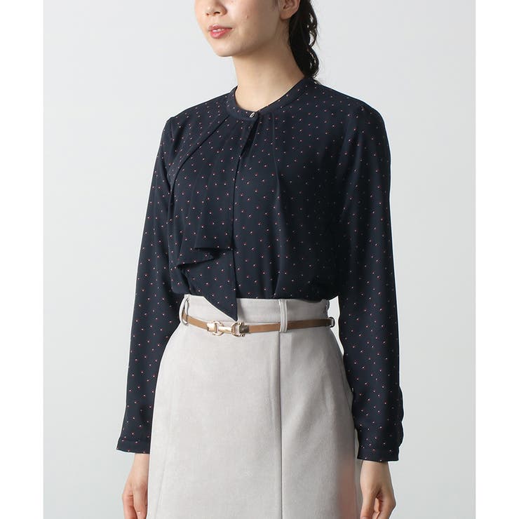 コン×アイボリー | 【ハニーズ】ボウタイトップス | Honeys