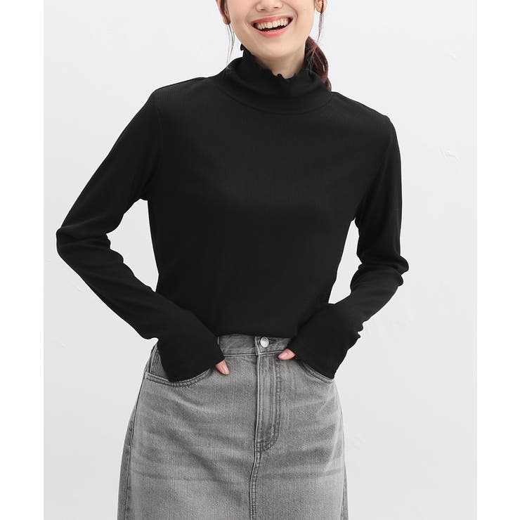 ブラック | トップス カットソー 長袖 | Honeys