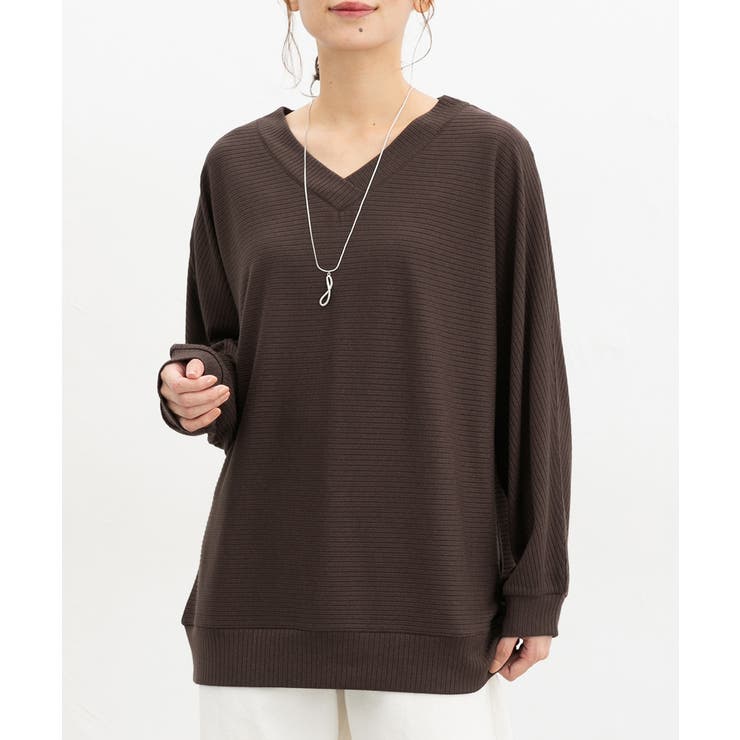 ブラウン | トップス カットソー 長袖 | Honeys