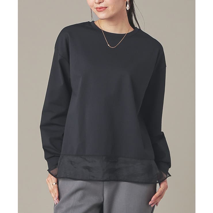 ブラック | トップス カットソー 長袖 | Honeys