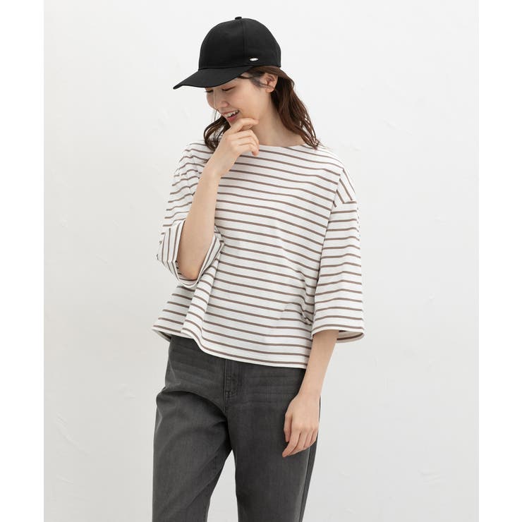 トップス Tシャツ ７分袖Tシャツ | Honeys | 詳細画像11 