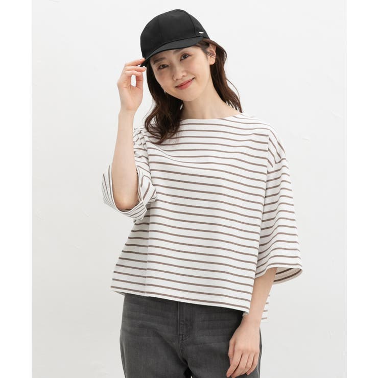 トップス Tシャツ ７分袖Tシャツ | Honeys | 詳細画像12 