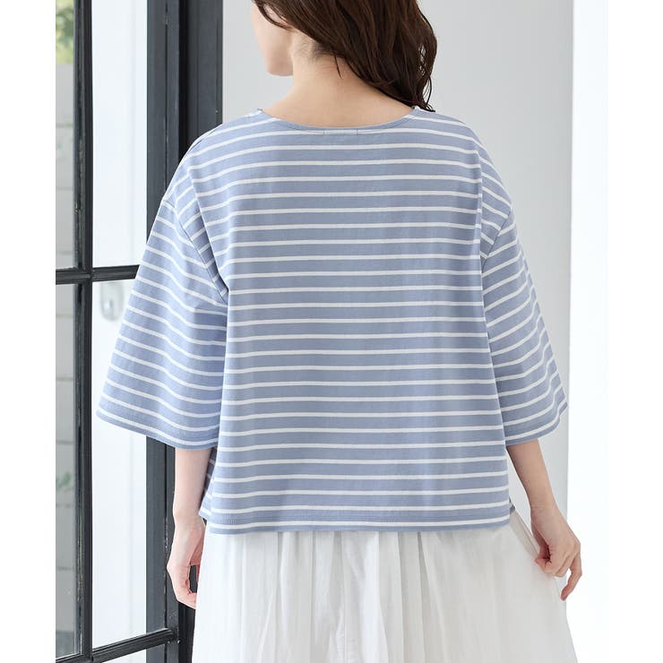 トップス Tシャツ ７分袖Tシャツ | Honeys | 詳細画像15 