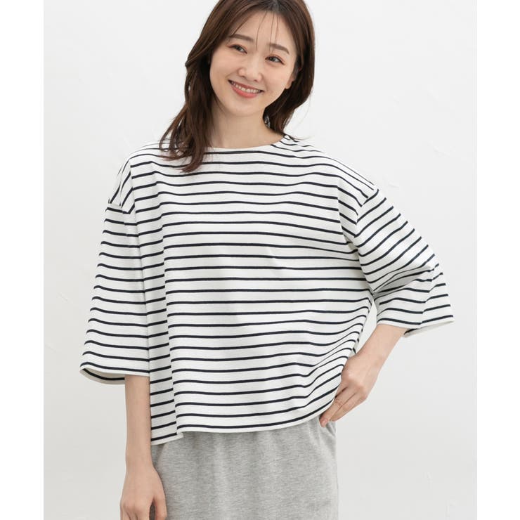 トップス Tシャツ ７分袖Tシャツ | Honeys | 詳細画像4 