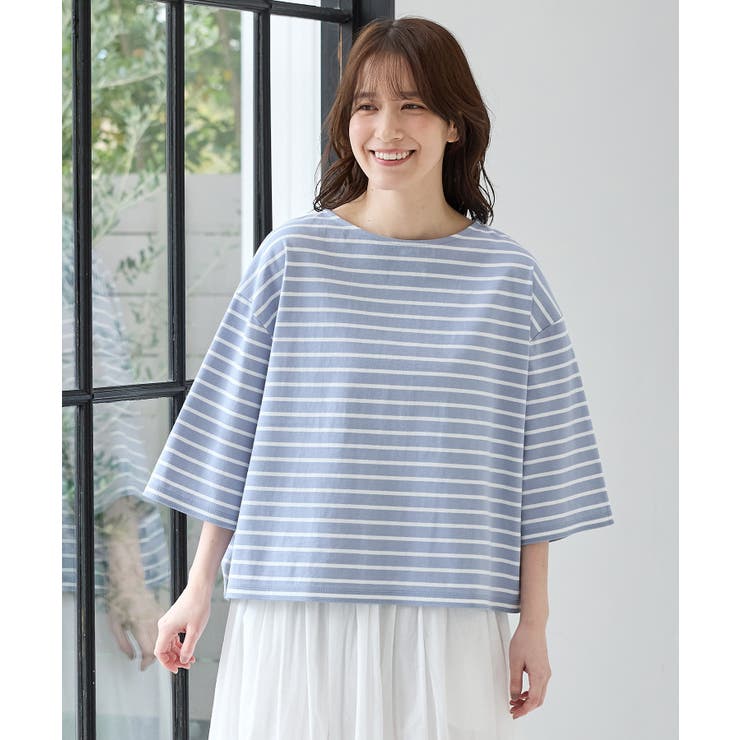 トップス Tシャツ ７分袖Tシャツ | Honeys | 詳細画像9 
