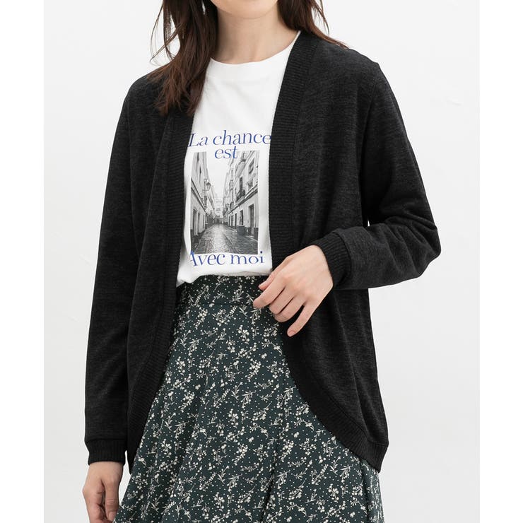 ブラック | トップス カーディガン 長袖 | Honeys