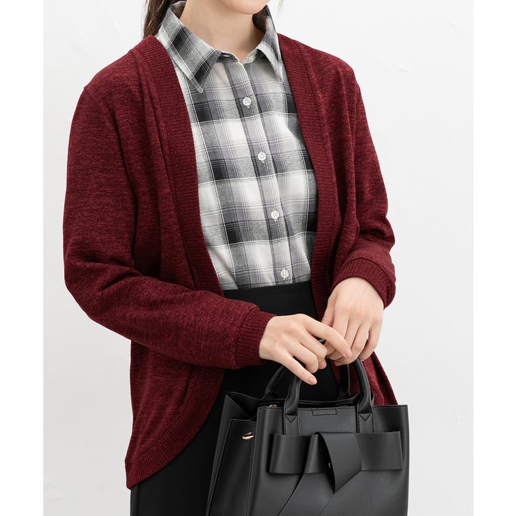 ボルドー | トップス カーディガン 長袖 | Honeys