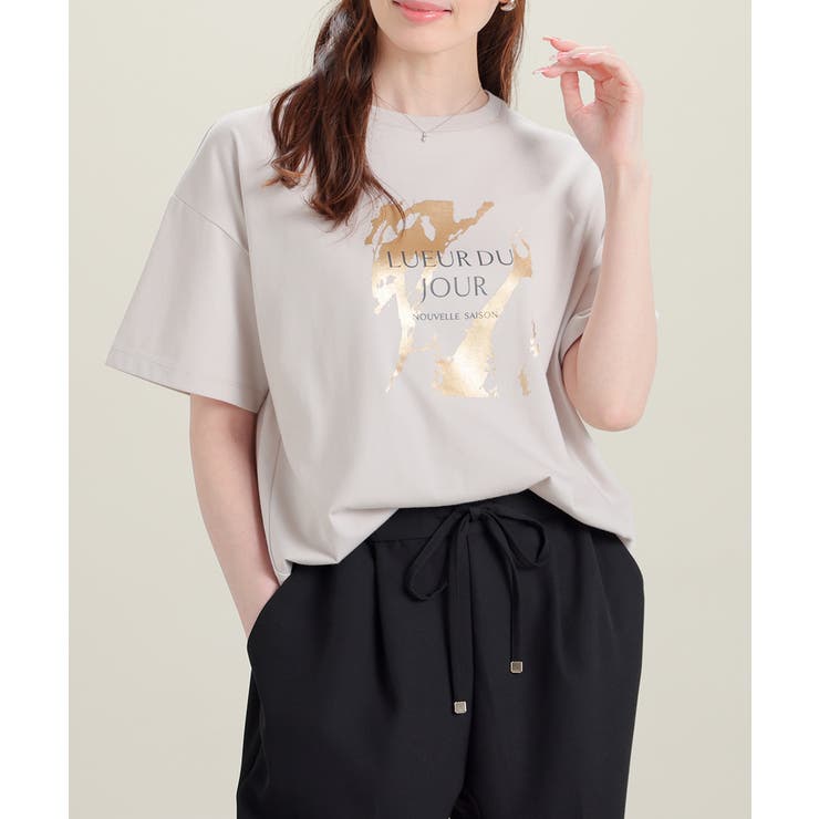 グレージュ | トップス Tシャツ 半袖Tシャツ | Honeys